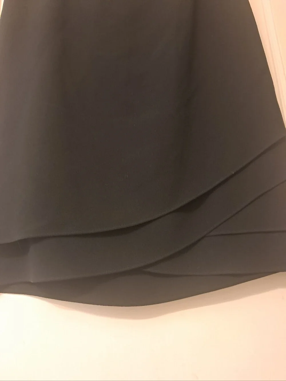VTG 90s Ann Taylor Deadstock Black Asymmetrical Petal Tulip Skirt NWT 10